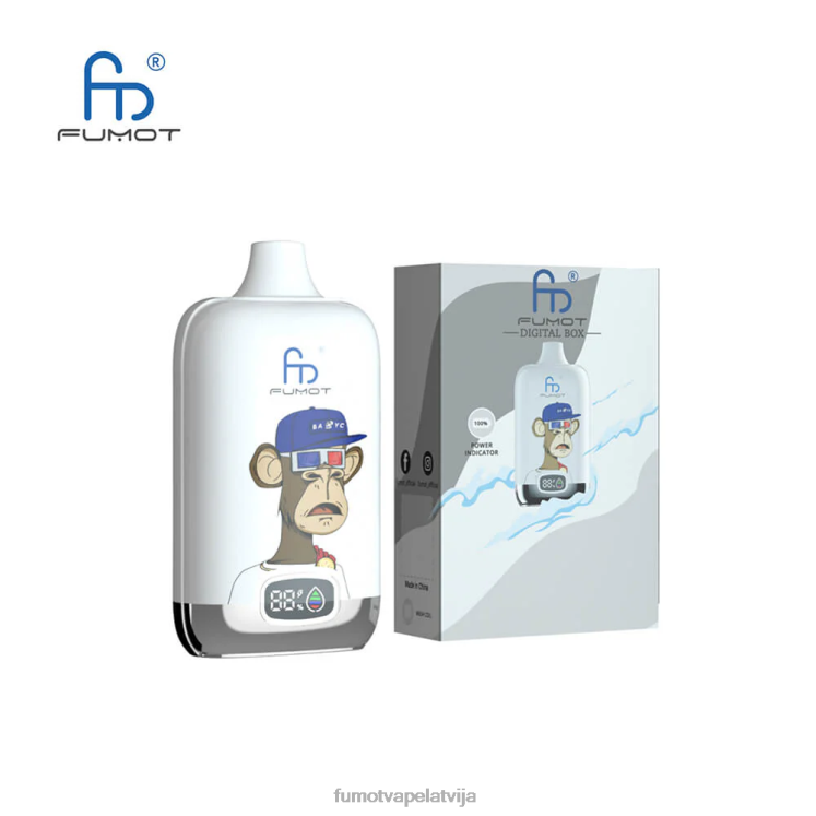 Fumot Digital Box 12000 20 ml vienreizējās lietošanas vape pod - (1 gab.) - Fumot Vape Flavors HZ2X2138 jauktas ogas