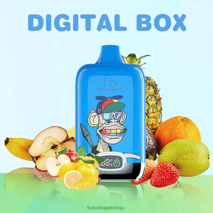 Fumot Digital Box 12000 20 ml vienreizējās lietošanas vape pod - (1 gab.) - Fumot Vape Flavors HZ2X2138 jauktas ogas