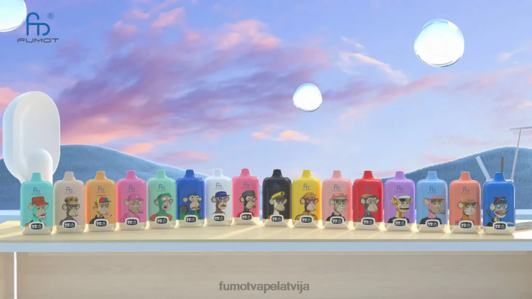 Fumot Digital Box vienreizējās lietošanas vape pod 12000 - 20ml (1 gab.) - Fumot Vape Latvija HZ2X2151 zemeņu pompa (granātābols)