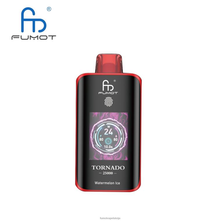 Fumot Cena | Fumot Tornado 25000 vienreizējās lietošanas vape arbūzu ledus 204XL12