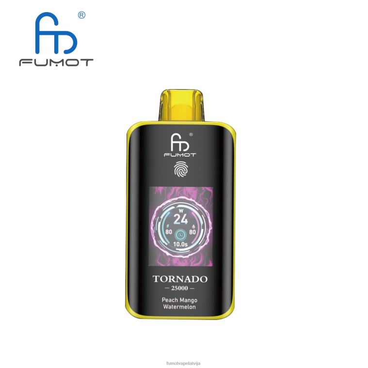 Fumot Technology | Fumot Tornado 25000 vienreizējās lietošanas vape persiku mango arbūzs 204XL9