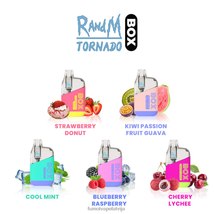Fumot Tornado 10 000 vienreizējās lietošanas vape pod kaste - 20 ml (1 gab.) - Fumot Vape Sale HZ2X2366 zemeņu vīnogas