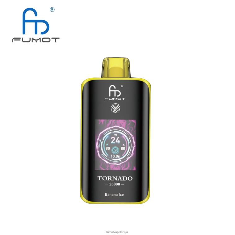 Fumot Vape Latvija | Fumot Tornado 25000 vienreizējās lietošanas vape banānu ledus 204XL1