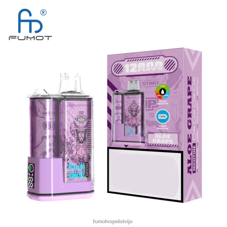 Fumot Crystal 12000 vienreizējās lietošanas tvaiku kaste - 20 ml (1 gab.) - Fumot Shop HZ2X2254 banānu ledus
