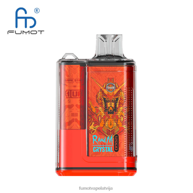 Fumot Crystal 12000 vienreizējās lietošanas tvaiku kaste - 20 ml (1 gab.) - Fumot Vape Price HZ2X2257 zils razz ledus