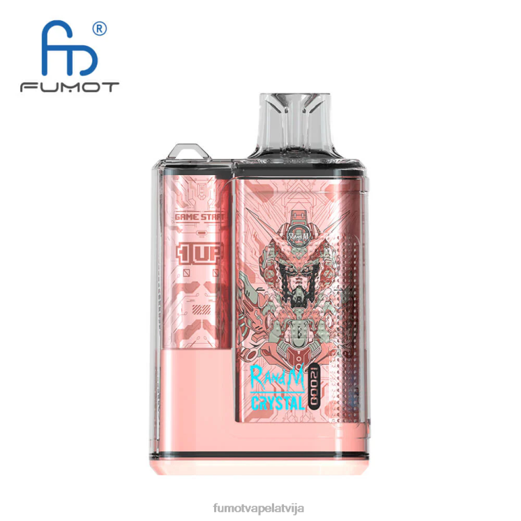 Fumot Crystal 12000 vienreizējās lietošanas tvaiku kaste - 20 ml (1 gab.) - Fumot Vape Price HZ2X2257 zils razz ledus