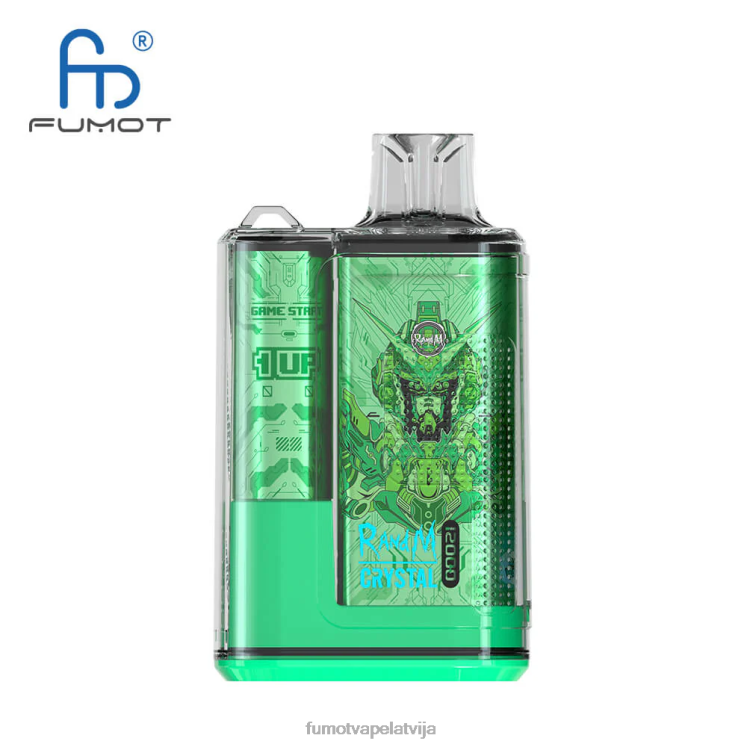 Fumot Crystal 12000 vienreizējās lietošanas tvaiku kaste - 20 ml (1 gab.) - Fumot Vape Price HZ2X2257 zils razz ledus