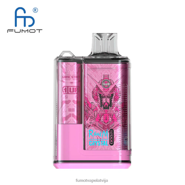 Fumot Crystal 12000 vienreizējās lietošanas tvaiku kaste - 20 ml (1 gab.) - Fumot Vape Price HZ2X2257 zils razz ledus
