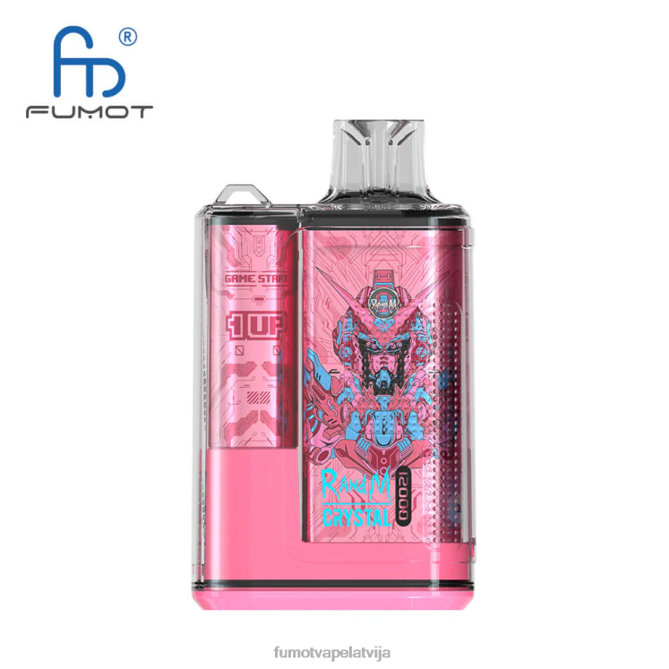 Fumot Crystal 12000 vienreizējās lietošanas tvaiku kaste - 20 ml (1 gab.) - Fumot Vape Price HZ2X2257 zils razz ledus