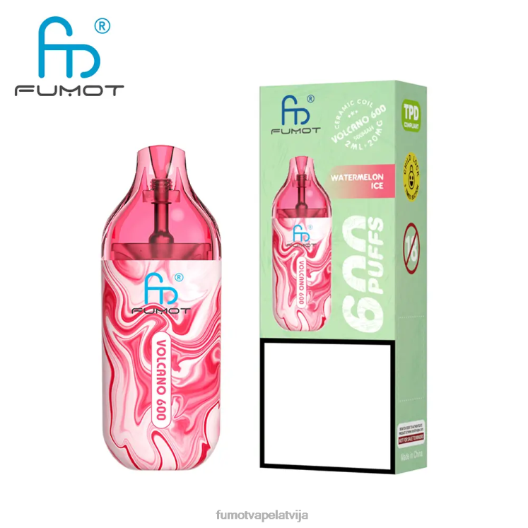 Fumot Volcano 600 tpd saderīgs vienreizējās lietošanas vape - 2ml (3 gab. komplektā) - Fumot Vape Review HZ2X2295 vimto