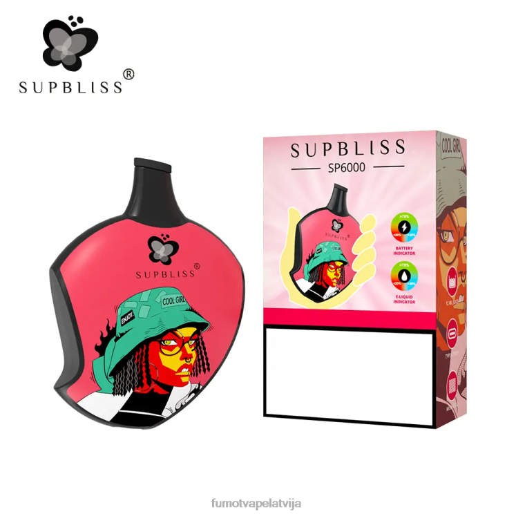 Fumot Supbliss sp6000 vienreizējās lietošanas vape pod - 12ml (1 gab.) - Fumot Vape Latvija HZ2X2451 banānu kūka
