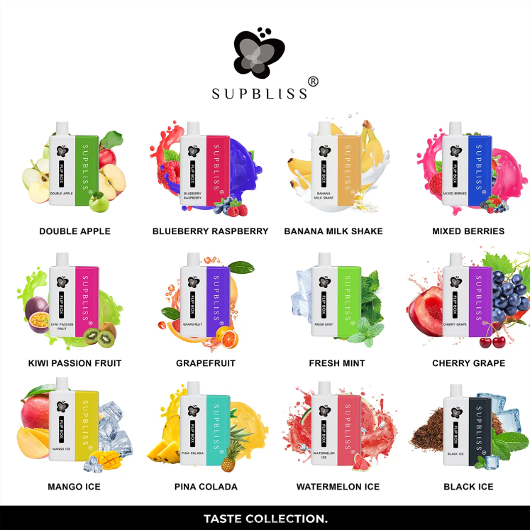 Fumot Supbliss Flip box 6000 maināms vape komplekts - 10ml (1 gab.) - Fumot Technology HZ2X2339 jauktas ogas