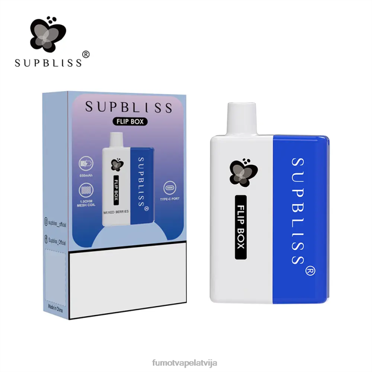 Fumot Supbliss Flip box 6000 maināms vape komplekts - 10ml (1 gab.) - Fumot Vape Review HZ2X2335 svaigas piparmētras