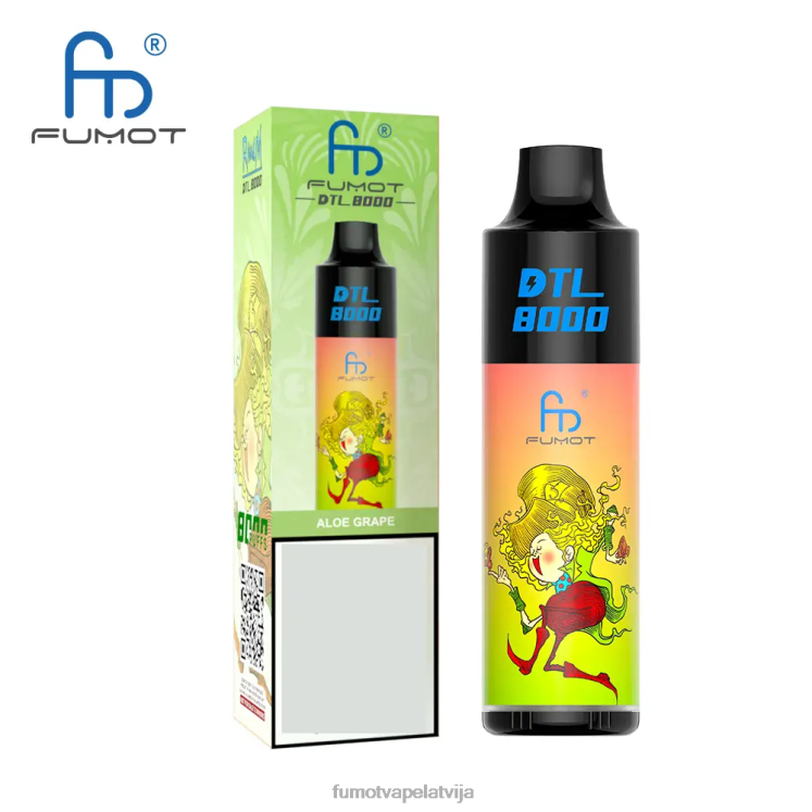 Fumot DTL 8000 vienreizējās lietošanas vape pildspalva - 16 ml (1 gab.) - Fumot Vape Review HZ2X2415 zilo aveņu citronu