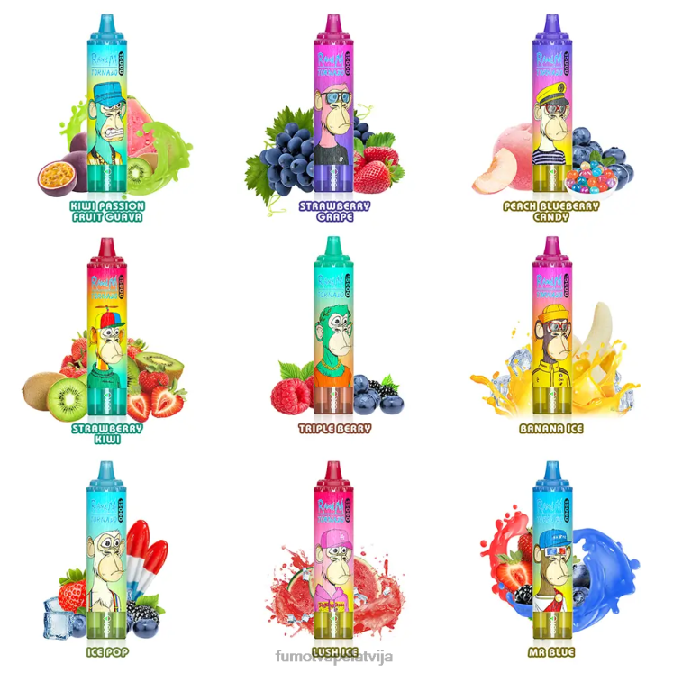 Fumot Tornado 15 000 vienreizējās lietošanas vape - 25 ml (1 gab.) - Fumot Vape Flavors HZ2X2178 persiku melleņu konfektes