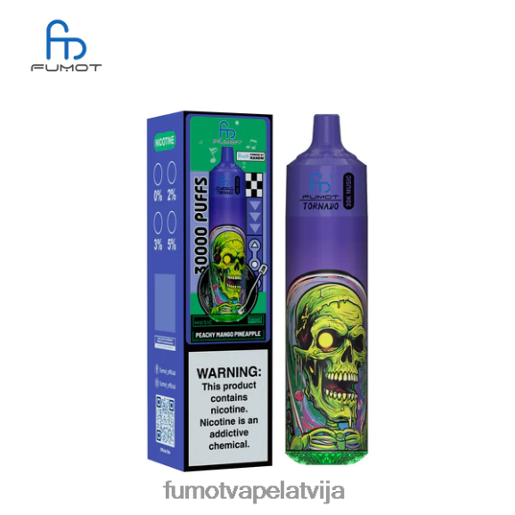 Fumot Vape Latvija - Fumot Tornado 30K mūzika persiku mango ananāss 0J84ZB21