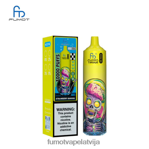 Fumot Vape Review - Fumot Tornado 30K mūzika zemeņu banāns 0J84ZB25