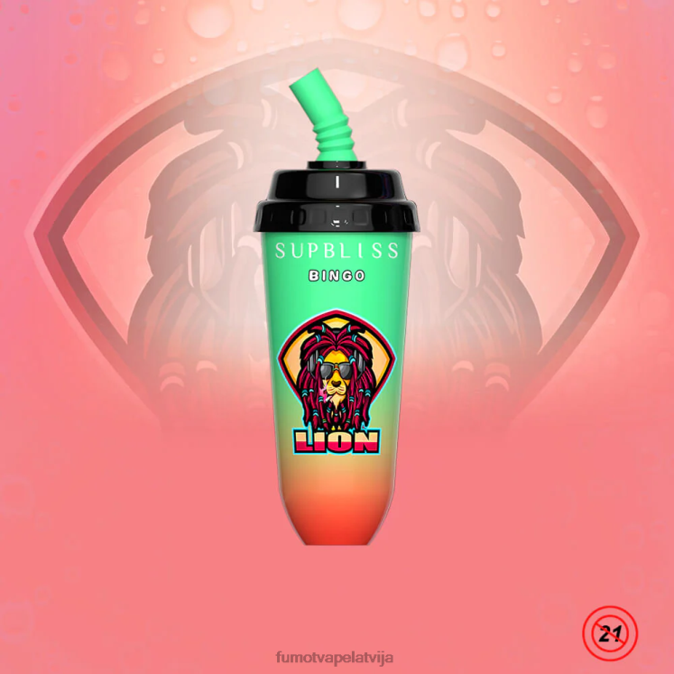 Fumot Supbliss Bingo 16 ml 8000 vienreizējās lietošanas vape pod ierīce (1 gab.) - Fumot Technology HZ2X2409 zemeņu mango