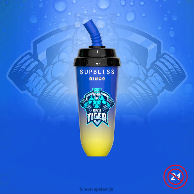 Fumot Supbliss Bingo 16 ml 8000 vienreizējās lietošanas vape pod ierīce (1 gab.) - Fumot Technology HZ2X2409 zemeņu mango