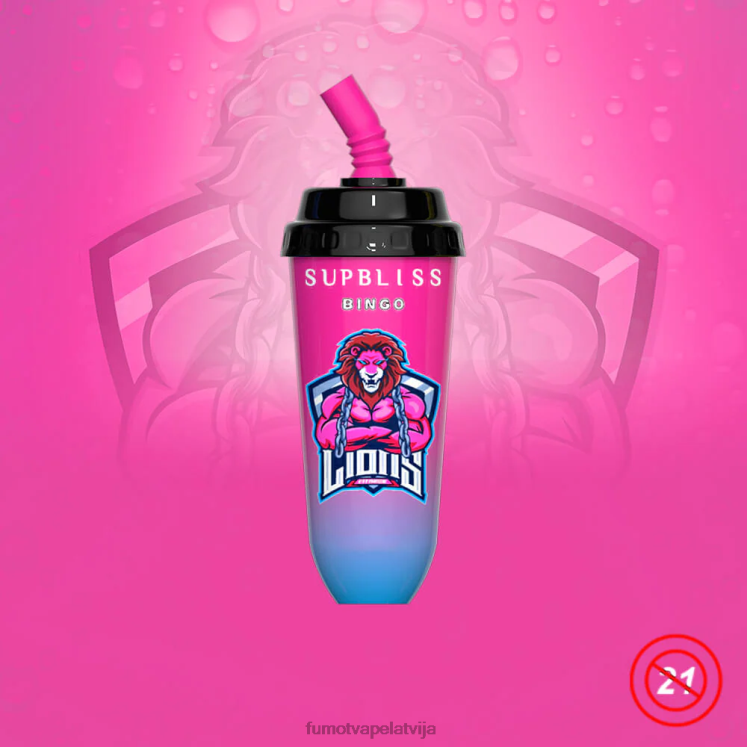 Fumot Supbliss Bingo 16 ml 8000 vienreizējās lietošanas vape pod ierīce (1 gab.) - Fumot Technology HZ2X2409 zemeņu mango