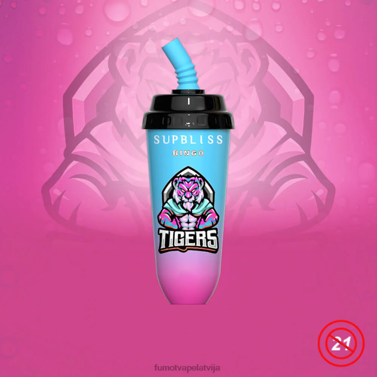Fumot Supbliss Bingo 16 ml 8000 vienreizējās lietošanas vape pod ierīce (1 gab.) - Fumot Technology HZ2X2409 zemeņu mango