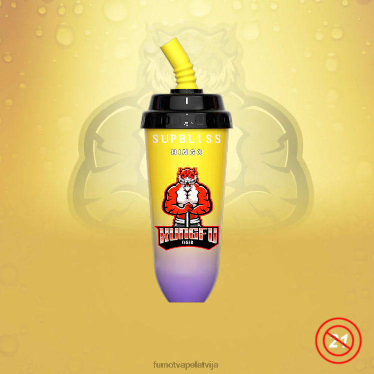Fumot Supbliss Bingo 16 ml 8000 vienreizējās lietošanas vape pod ierīce (1 gab.) - Fumot Technology HZ2X2409 zemeņu mango