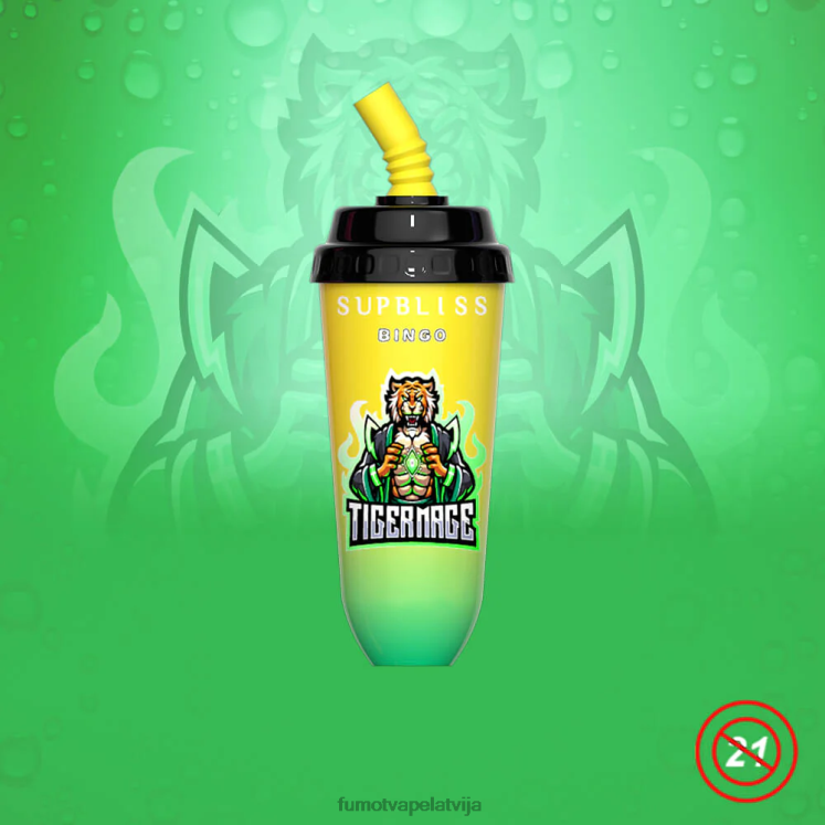 Fumot Supbliss Bingo 8000 vienreizējās lietošanas vape pod ierīce - 16 ml (1 gab.) - Fumot Vape Latvija HZ2X2401 ličī kola