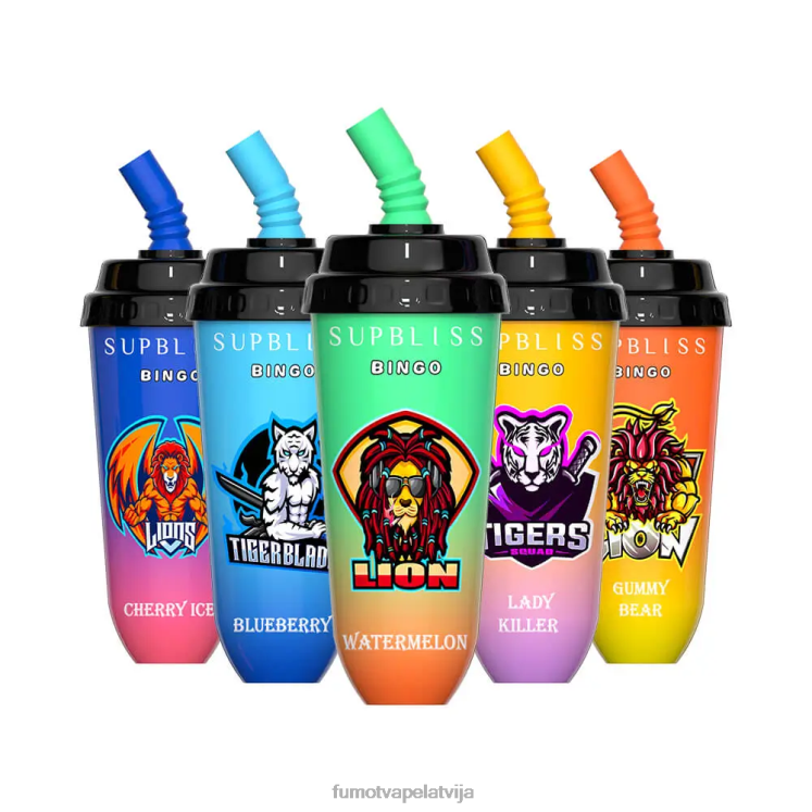 Fumot Supbliss Bingo 8000 vienreizējās lietošanas vape pod ierīce - 16 ml (1 gab.) - Fumot Vape Review HZ2X2395 ķiršu ledus