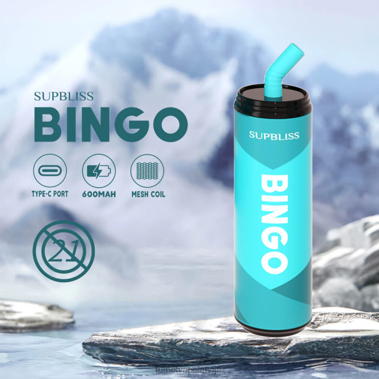 Fumot Supbliss Bingo 9000 vienreizējās lietošanas vape pildspalva (1 gab.)- 18ml - Fumot Vape Review HZ2X2465 melleņu avenes