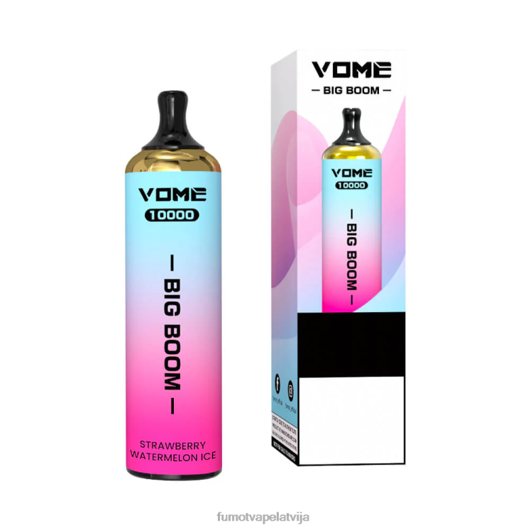 Fumot Vome Big Boom vienreizējās lietošanas vape pildspalva 10000 - 20ml (1 gab.) - Fumot Store HZ2X2440 zemeņu ledus