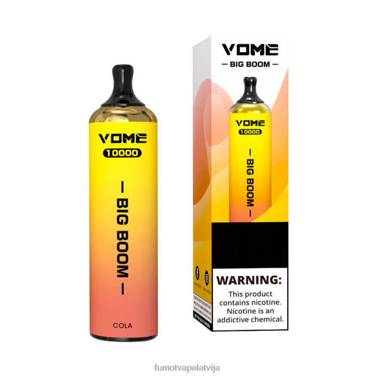 Fumot Vome Big Boom vienreizējās lietošanas vape pildspalva 10000 - 20ml (1 gab.) - Fumot Store HZ2X2440 zemeņu ledus