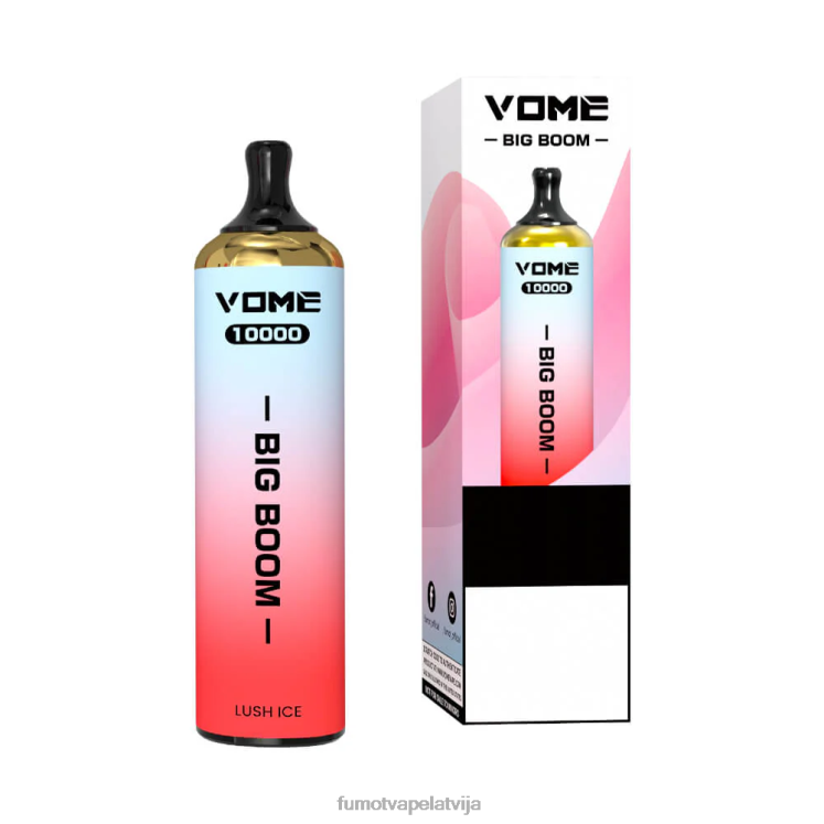 Fumot Vome Big Boom vienreizējās lietošanas vape pildspalva 10000 - 20ml (1 gab.) - Fumot Store HZ2X2440 zemeņu ledus